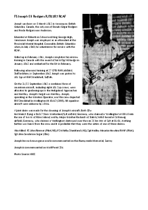 A preview of a PDF biography for Rodgers, Joseph Eli